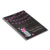 Land-schickes Licht reiht Event-Planer auf Notizblock (Rechte Seite)