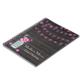 Land-schickes Licht reiht Event-Planer auf Notizblock (Linke Seite)