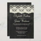 Land-Schiefer-Hochzeits-Einladungen Einladung (Vorne/Hinten)