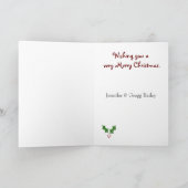 Land-Schneemann-Karte Feiertagskarte (Innenseite)