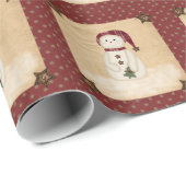 Land-Schneemann-Packpapier Geschenkpapier (Rolleneckpunkt)