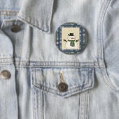 Land-Schneemann-Weihnachtsknopf Button (Beispiel)