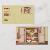 Land-Schrank-Visitenkarte Visitenkarte (Vorne/Hinten)