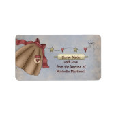 Land Schürze Küche Geschenksiegel Adressaufkleber (Vorne)