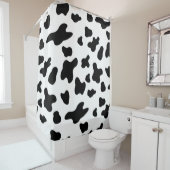 Land Schwarz-Weiß-Kuh-Spots Duschvorhang (Beispiel)