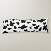 Land Schwarz-Weiß-Kuh-Spots Seitenschläferkissen (Rückseite)