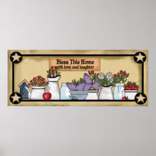 Land segne dieses Hausposter Poster