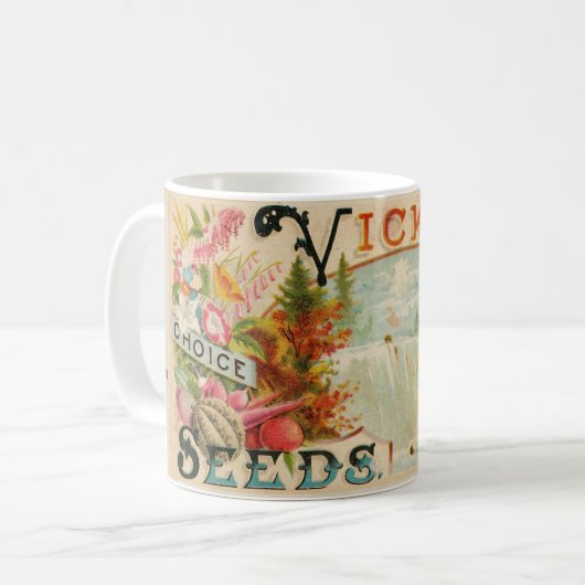 Land Shabby Viktorianischer Bio Bauer Primitiv Kaffeetasse (Vorderseite Links)
