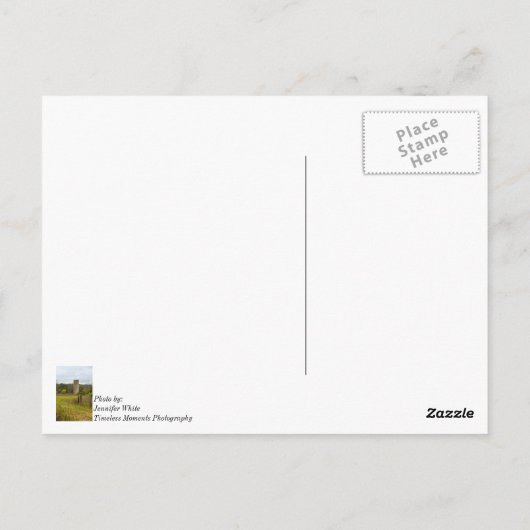 Land Silo Postkarte (Rückseite)