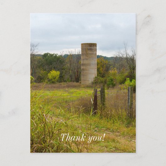 Land Silo Postkarte (Vorderseite)