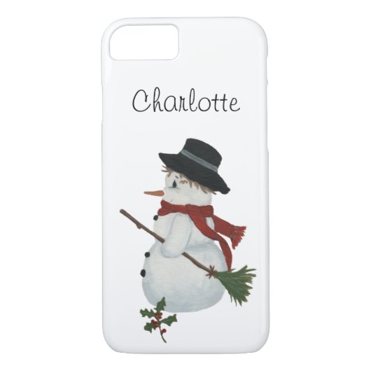 Land Snowman iPhone 7 Fall Case-Mate iPhone Hülle (Rückseite)