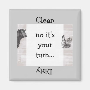 Land-Spaß-Kuh-Hahn-Spülmaschinen-Magnet Magnet