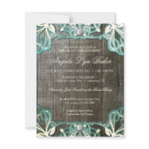 Land-Spitze-hölzernes rustikales Brautparty laden