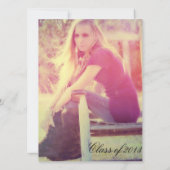 Land-Spitze-laden rustikales Abschluss-Foto ein Einladung (Rückseite)