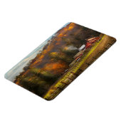 Land - Stall - Ende der Saison Magnet (Linke Seite)