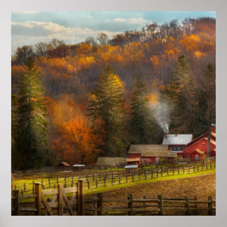 Land - Stall - Ende der Saison Poster