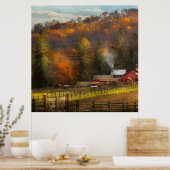 Land - Stall - Ende der Saison Poster (Küche)