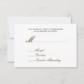 Land / Stallhochzeit RSVP - Daisy Bouquet & Hay Karte (Rückseite)