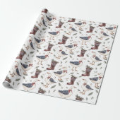 Land-Stiefel-Gans-Weihnachten Geschenkpapier (Ungerollt)