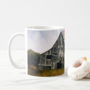 Land Straße Tasse Land alte Postwurfbucht Feld