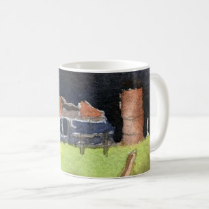 Land Straße Tasse ländliches großes Scheunengrünfe