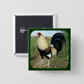 Land-Straßen-Kampfhahn Button (Vorne & Hinten)