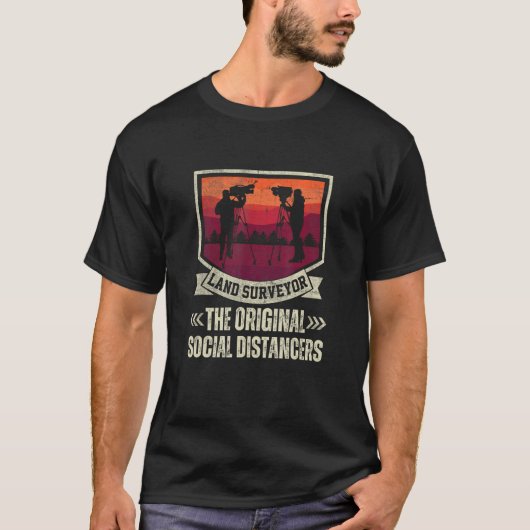 Land Surveyor Examiner Cartographer T-Shirt (Vorderseite)