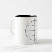 Land Surveyor Instrument Sight Cross Hairs Mug Zweifarbige Tasse (Vorderseite Links)