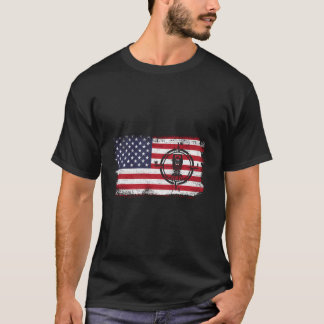 Land Surveyor Patriotic Usa Flag T-Shirt