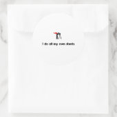 Land Surveys Helden Runder Aufkleber (Tasche)