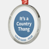 Land Thang Ornament Aus Metall (Links)