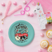 Land Twang Red/Black ID464 Pappteller (Party)