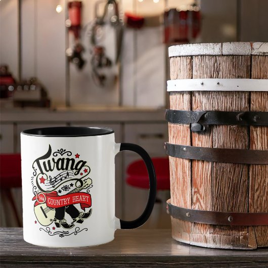 Land Twang Red/Black ID464 Tasse