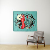 Land Twang Red/Black ID464 Wandteppich (Beispiel (Horizontal))