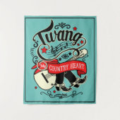 Land Twang Red/Black ID464 Wandteppich (Vorderseite)