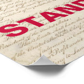 Land um Party steht Trump-Protest entgegen Poster (Ecke)