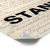 Land um Party steht Trump-Protest entgegen Poster (Ecke)