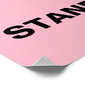 Land um Party steht Trump-Protest entgegen Poster (Ecke)