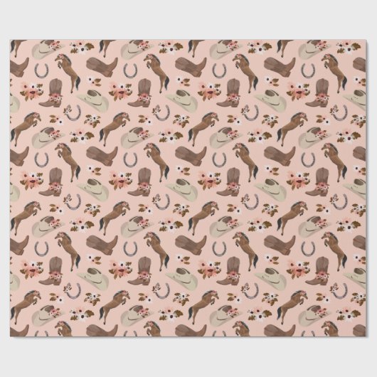 Land- und Blumenverpackungspapier Geschenkpapier (Flach)