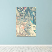 Land- und Flussgemälde | Beste farbige abstrakt Leinwanddruck (Insitu (Holzboden))