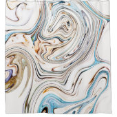 Land und Ozean Duschvorhang (Vorderseite)