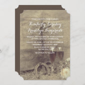 Land und Rustikale Hochzeit Einladung (Vorne/Hinten)