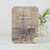 Land und rustikales Brautparty Einladung (Stehend Vorderseite)