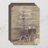 Land und rustikales Brautparty Einladung (Vorne/Hinten)