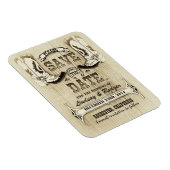 Land und Western Cowboy Boots Save the Date Magnet (Rechte Seite)