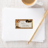 Land- und Western-Pferde-Hochzeitsplatz Adressaufkleber (Insitu)