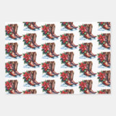 Land und Western Rustikale Weihnachten Geschenkpapier Set (Vorderseite 3)