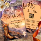 Land und Western Stiefel Brautparty Einladung
