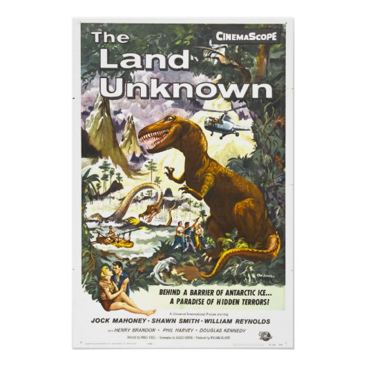 Land Unknown Dinosaur Filmplakat Poster (Vorderseite)
