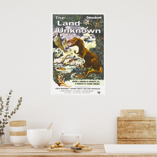 Land Unknown Dinosaur Movie Poster (Küche)